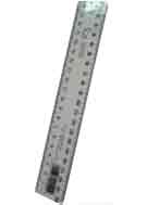 200mm Standard Ruler - Clear